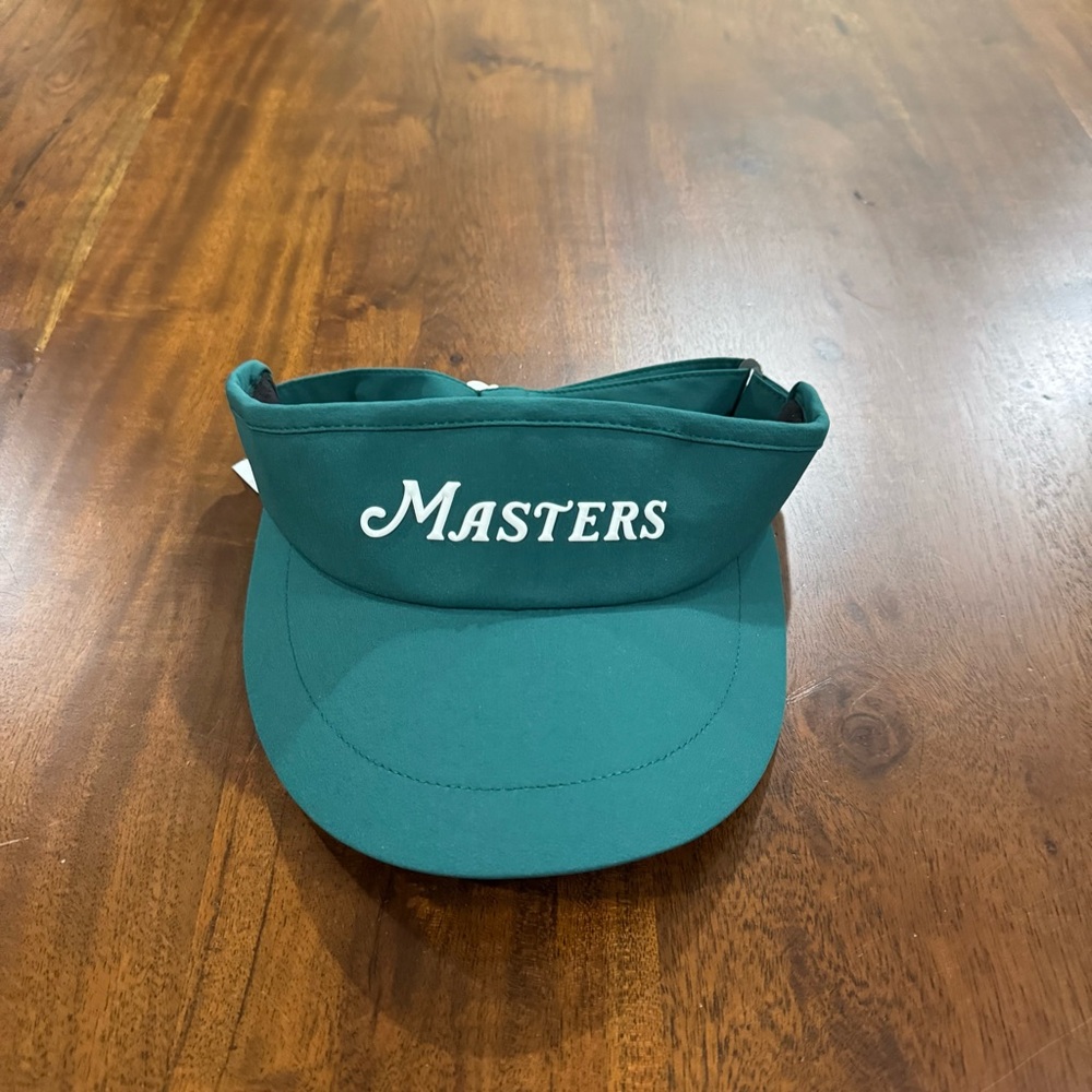 New! Masters Green Performance‎ Tech Classic Visor with Raised Rubber Golf Logo
